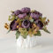 AUSHOPLAH Kunstblumen, Kunstblumen Wie Echt, KüNstliche Blumen In Vase, Desktop Kleine BlumentöPfe, Hochzeit Deko Blumen E18 (Lila)