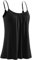 Ymmchy Camisole for Women Built in Bra Cami Top Pleated Loose Fit Vest Tops Adjustable Strap Tank Top Black L