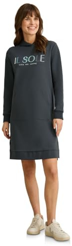 Cecil Damen Hoodie-Kleid mit Stickerei