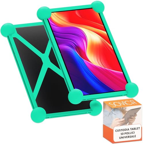 Tablet hülle 10.1 Zoll universal Universal Silikon gültig für alle 10 Tablet-PCs auf dem Markt (Grün)