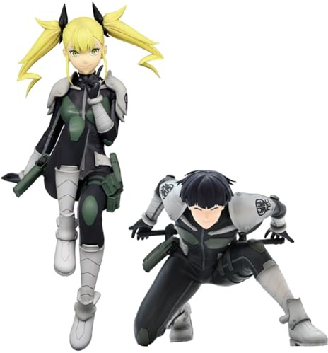 Anjinguang Soshiro Hoshina Figur Kikoru Shinomiya Anime Figur Kampfanzug Sitzender Charakter Modell PVC Cartoon Statue Desktop Ornament Auto Dekoration Geschenk für Fans