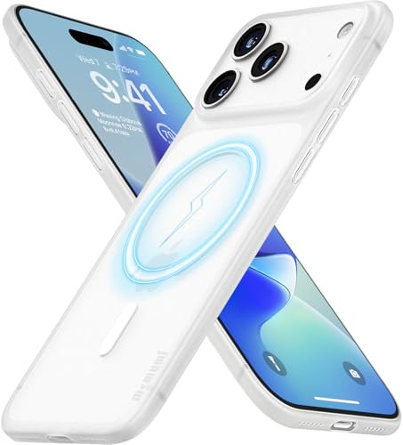 memumi 0.3mm Ultra Thin Magnetic Case for iPhone 17 Pro Max - Thinnest PP Cover with Magnetic Ring, Precise Cutouts, Anti-Scratch and Fingerprint, Preserves Original Phone Feel