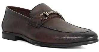 Dune London Mens Seymore Leather Snaffle Loafers