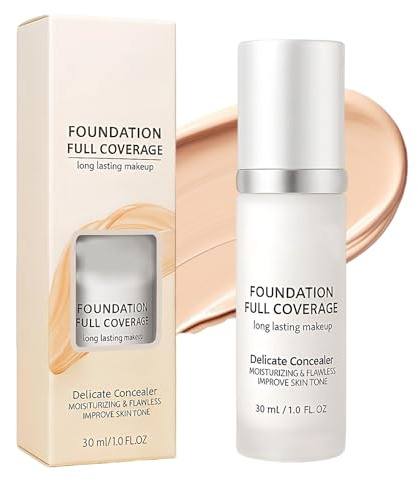 Foundation Color Changing, Farbwechselnde Foundation Concealer Make up Hautton Anpassend Formel Feine Und Seidig-Glatte Textur Spendet Feuchtigkeit Natürliche Langanhaltende Hohe Deckkraft (30 ml)