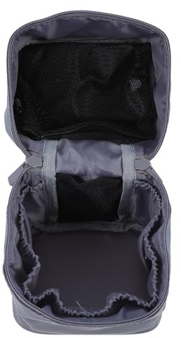 MAGICLULU Trousse de Toilette Voyage Femme Grosse Capacité Ronde Noire, Paquet de Rangement Portable Étanche pour Cosmétiques et Articles de Toilette, Trousse Maquillage Pratique