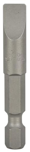 Bosch Zubehör 2607001485 Schrauberbit Extra-Hart S 1,2x8,0, 49 mm