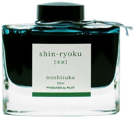 Pilot Iroshizuku - Tinta para pluma estilográfica, botella de 50 ml, color verde oscuro