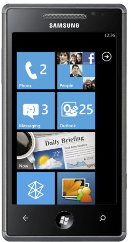Samsung Omnia 7 I8700 Smartphone, display AMOLED da 10,1 cm (pollici), touchscreen, fotocamera da 5 Megapixel, Windows Phone 7, colore: Nero