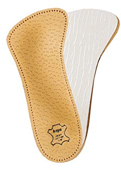 Kaps Orthotic 3/4 leather insoles with longitudinal and transverse arch support, Flamenco, 41 EUR / 8 UK/Women