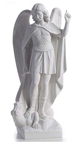 Holyart Erzengel Michael 60 cm Marmorpulver Statue