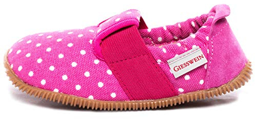 Giesswein Silz - Slim Fit, Flache Hausschuhe Unisex Kinder, Himbeer 364, 24 EU