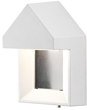 Gnosjö Konstsmide 7958-250 A Außenwandleuchten, Aluminium, weiß, 18 x 14 x 26 cm