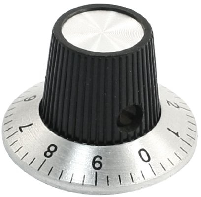 sourcing map Verstellbar Drehung 15mm ober Drehknopf Skala für 6mm OD Schaft Potentiometer de DE de