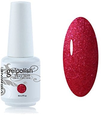 Vishine 8ml Gelpolish UV LED Soak Off Varnish Color Gel Nail Polish Manicure Salon Shimmer Red #1430