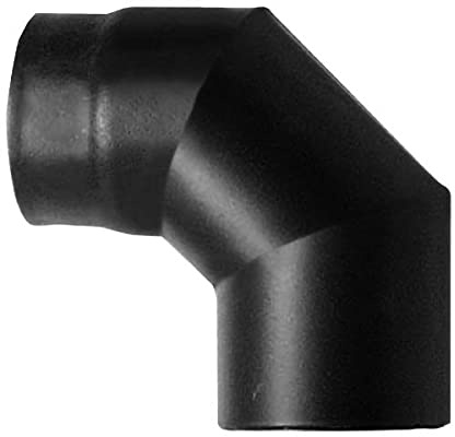 Canna fumaria Curva 90 DN 150 smaltato 600 gradi stufa a legna CE Made in Italy