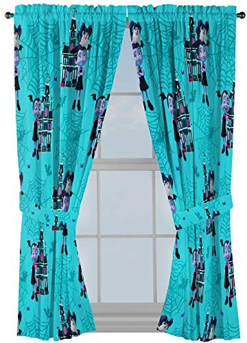 Marvel Avengers Blue Icons 84 Inch Drapes - Beautiful Room Décor & Easy Set Up, Bedding Features Captain America & Iron Man - Curtains Include 2 Tiebacks, 4 Piece Set (Official Marvel Product)