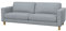 Soferia Sofabezug Kompatibel Mit Karlstad 3er-Sofa Sofaüberzug Sofaüberwurf Sofaschoner Cover Wasserabweisend Fleckschutz Softi Grau