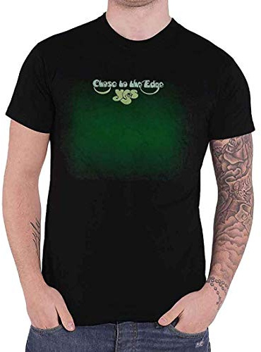YES Men's Close to The Edge Slim Fit T-Shirt Black