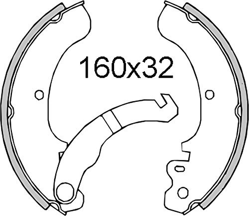 Bremsbacke Organische hintere Ape P50 50 1980-1985