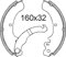 Bremsbacke Organische hintere Ape P50 50 1980-1985
