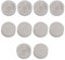 Kunststoff-Gitarren-Stomp Knob Pedal Knobs Protector Cap 10 Stück (transparent weiß)