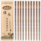DXIA Naturale 10 Paia di Bacchette, Bacchette di bambù Riutilizzabili, Bacchette Asia, Set di Bacchette Regalo, Bacchette di Naturale,Set di Bacchette Cinesi, Bacchette in Legno, Lunghezza 9.8