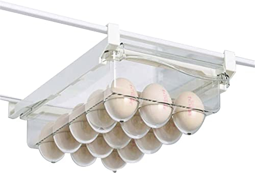 Kühlschrank Organizer Schublade, Kühlschrank - Gefrierschrank mit Ausziehbaren Schubladen, Aufbewahrungsbox Kühlschrankbox (Eierkarton)