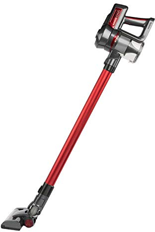 H.Koenig up620 Kabelloser Staubsauger 2 in 1, rot, 112 x 23 x 21 cm, 120 W