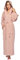 Arus Astra Peignoir de bain pour femmes avec capuchon longueur cheville, taille femme: M long, taille unisexe: S-M long, Vieux rose