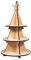 Rayher Árbol de Navidad en madera, personalizable, 44,5 cm, fácil de montar y guardar, 46631505