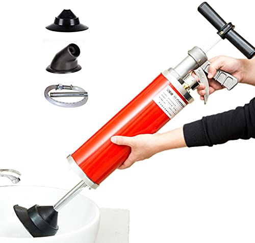 Saugglocke Abflußreiniger Toiletten Luftstößel Multifunktionale Reinigungspumpe 0.7MPa leistungsstarker Abfluss-Kolben Reinigungspumpe Für Rohrdurchmesser: 30-130mm Toilette, Bad, Dusche, Küche