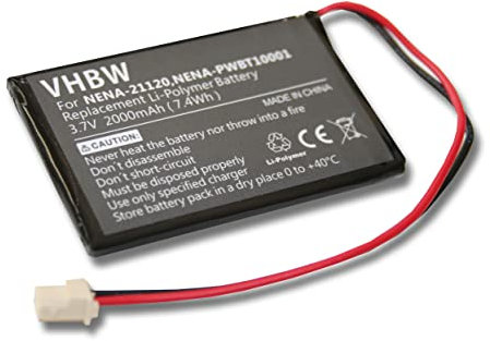 vhbw Akku kompatibel mit Nexto DI ND 2725 eBook Reader (2000mAh, 3,7V, Li-Polymer)