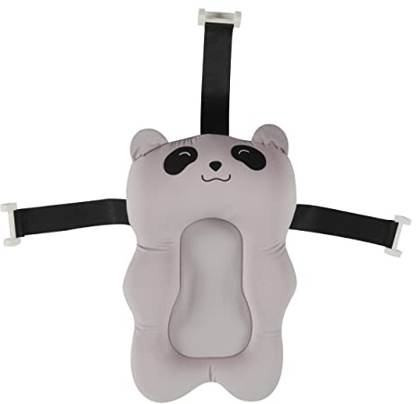 Tinéo - Badewannenkissen für Babys, Badewannensitz, Universal-Befestigungssystem, zum schnellen Trocknen, 0-6 Monate