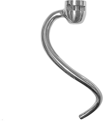 Gancio per impastare accessori adatti per robot da cucina K-i-t-c-h-e-n-A-i-d, gancio per impastare in acciaio inox, ricambio per K-i-t-c-h-e-n A-i-d 5 Quart / 6 Quart Darmlift, gancio antiaderente,