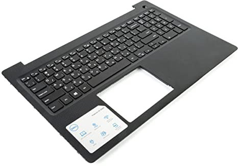 Dell Inspiron 3580/3581/3582/3583 Palmrest & HEBREW Keyboard - 0P4MKJ + 0TX7F9 (V85YT) (Renewed)