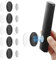 WALLFID 5 Pack N52 High Magnetic Remote Control Holder Wall Mount Holders Hole-Free Phone Charging Organizer Storage Containers for Home Office School Supply Storage (Black Enhanced Version)