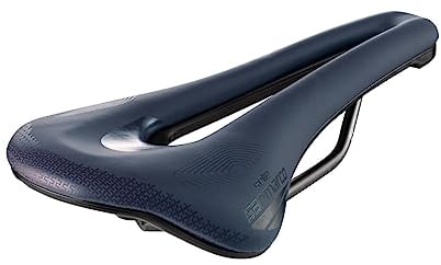 Selle San Marco SHORTFIT 2.0 Supercomfort Racing - Sella Bicicletta Gravel e Bikepacking, Leggera e Confortevole, con Foro Anatomico e Strato Gel Extra, Telaio Resistente in Acciaio - Taglia S3, Blu
