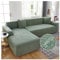 WULTNICEW Sofa Überzug Sofaschoner Sofabezug 4 Sitzer, Sofa Bezug Stretch Sofa Cover Überwurf Universal Couch überzug, Ecksofa für L Form Erfordert Zwei Couchbezug(4SITZER, Grün)