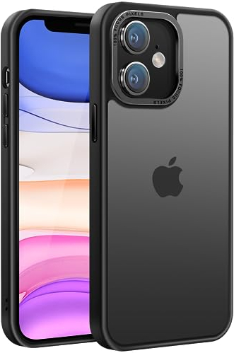 PuyaTeya Upgrade für iPhone 11 Hülle, [Militärschutz] Stoßfest Schutzhülle Samtige Touch Matt Anti-Kratzen Anti-Glatte Anti Fingerabdruck Handyhülle für iPhone 11(Schwarz)