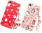 Vauki Weihnachten Hülle für iPhone XR mit Handykette 2 Stück,Rot Weich Silikon Stoßfest Ultra Dünn Case mit Band und Muster Cartoon Süß,Christmas Geschenke für Frauen Schutzhülle,Hirsch Weihnachtsmann