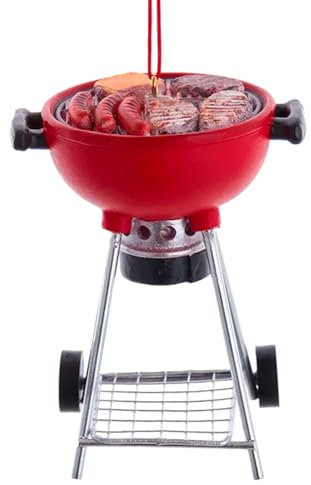 The Bridge Collection 7,6 cm Grill-Ornament – Zuhause für die Feiertage – Weihnachtsbaumschmuck – Lebensmittel-Weihnachtsschmuck – Vatertags-Ornament – Grill-Ornament