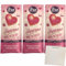 Tetesept Eine Portion Herzenswünsche Pfingstrose-Erdbeere Badesalz 3er Pack (3x50g Packung) + usy Block