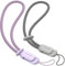 SURPHY Wrist Strap Lanyard for Phone, 2 Pack Adjustable Combination Strap Compatible with Phone, Airpods, Purse, Keychain and more, Lilac & Grey