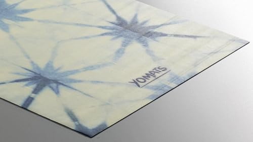 YoMats Premium Yoga Handtuch, Yogamatte 1mm, leicht dünn, faltbar, waschbar, Wet Grip ideal für Hot-Yoga, Mikrofaser & Naturkautschuk, Yoga & Pilates, Mattenauflage