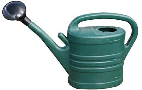 Gralara Annaffiatoio da Giardino con Manico per casa con irrigatore, beccuccio Lungo per annaffiare Piante, Prato, Cortile, fioriera, 3L 43x19x24 cm