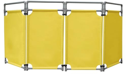 Mobiles Absperrung Barrikade Tragbare Barrikadenschilder für Den Zaun Gelb, Kunststoff-PVC und Oxford-Stoff Sperrentor, Vorübergehender Sichtschutzteiler, Schutzsystem zur Massenkontrolle (Color : 4