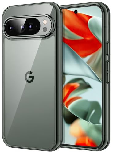 JETech Cover per Google Pixel 9 Pro XL 2024, Anti Ingiallimento Protezione Custodia con Antiurto, Anti-Graffio e Retro Rigida in PC (Grigio Ardesia)