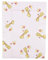 Baby Delux Wickelauflage Wickelunterlage 60x75 cm weiche Wickeltischauflage Baumwolle wasserdicht waschbar (Giraffe rosa)