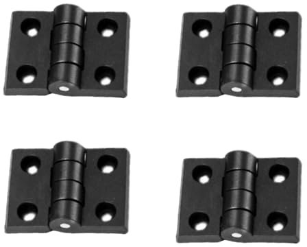 4 bisagras para puertas de armario, bisagras de nailon, 30 mm x 40 mm, para reducir el ruido, para puertas de habitaciones, armarios, ventanas