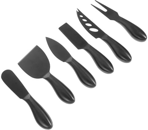IMIKEYA 6 Pièces couteau à fromage coupe-fromage à la main couteau à pizza couteau fromage professionnel couteau set couverts de table coupe-beurre en acier inoxydable Outils de cuisine